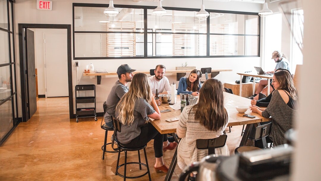 team collaboration in office